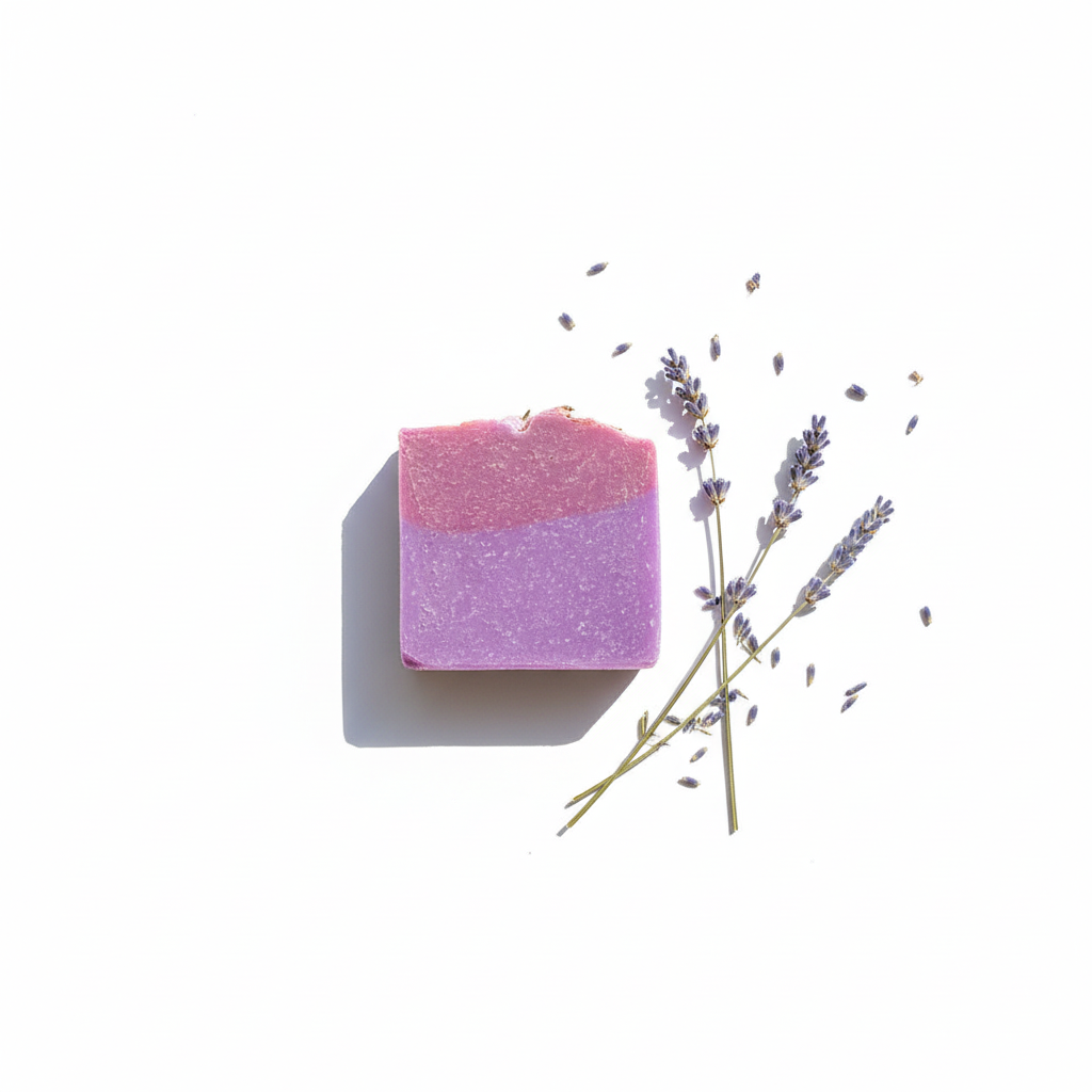 Jabón de lavanda minimalista