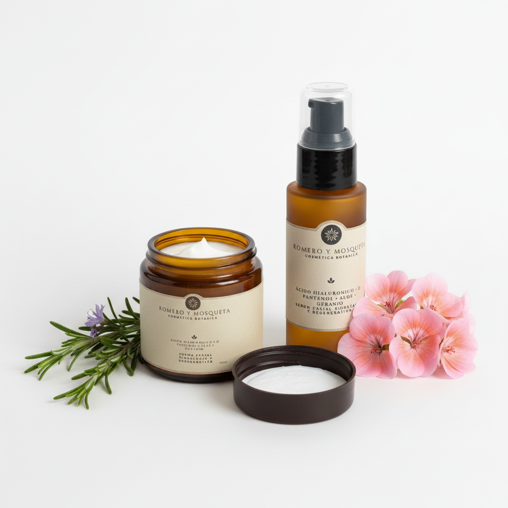 Pack Crema + Sérum - Etiquetas nítidas cuadrada