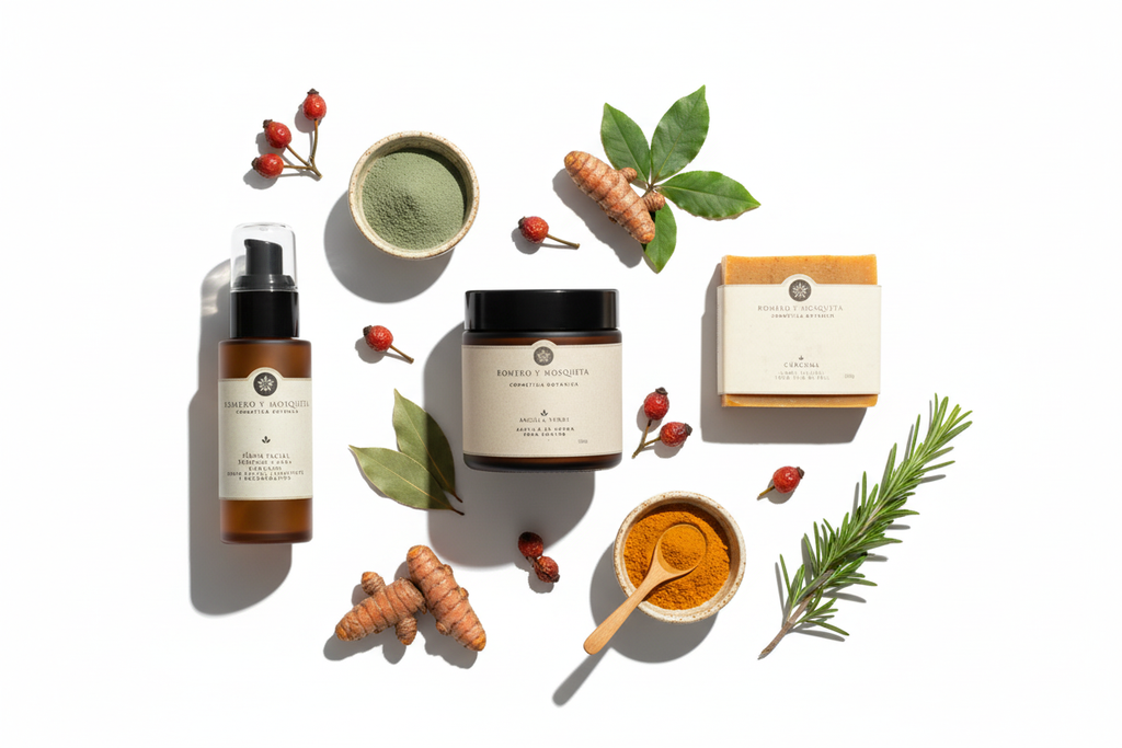Pack Romero y Mosqueta - Arcilla Verde, Cúrcuma y Sérum