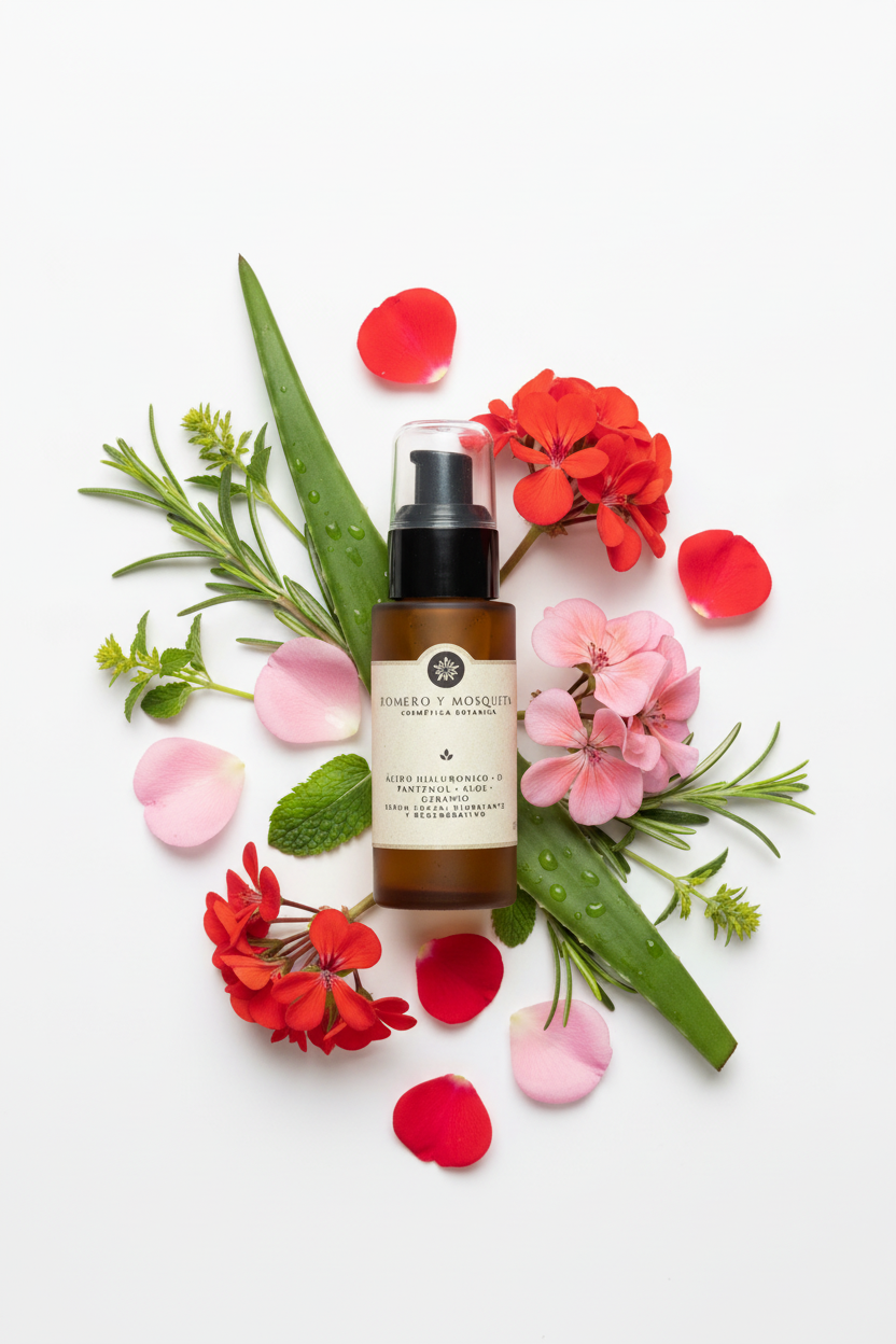 Serum hidratante ácido hialurónico + aloe + d-pantenol