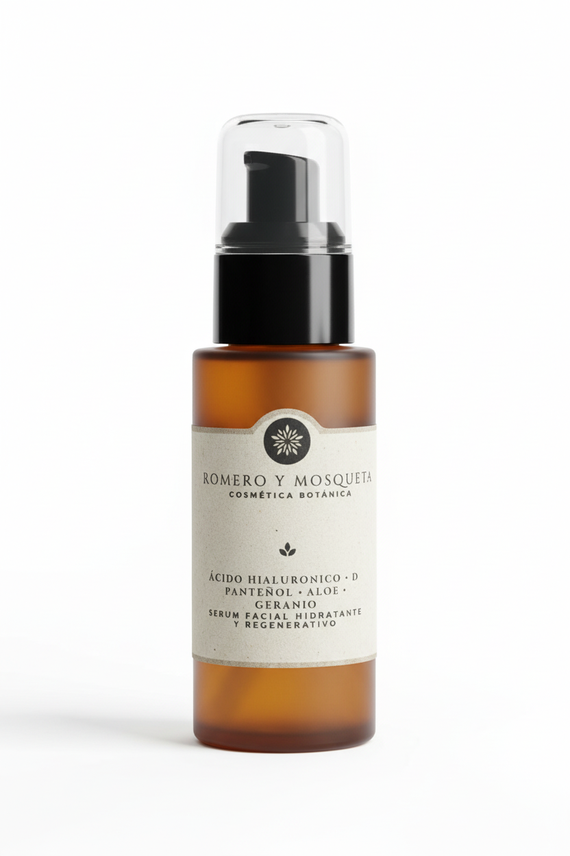 Serum hidratante ácido hialurónico + aloe + d-pantenol